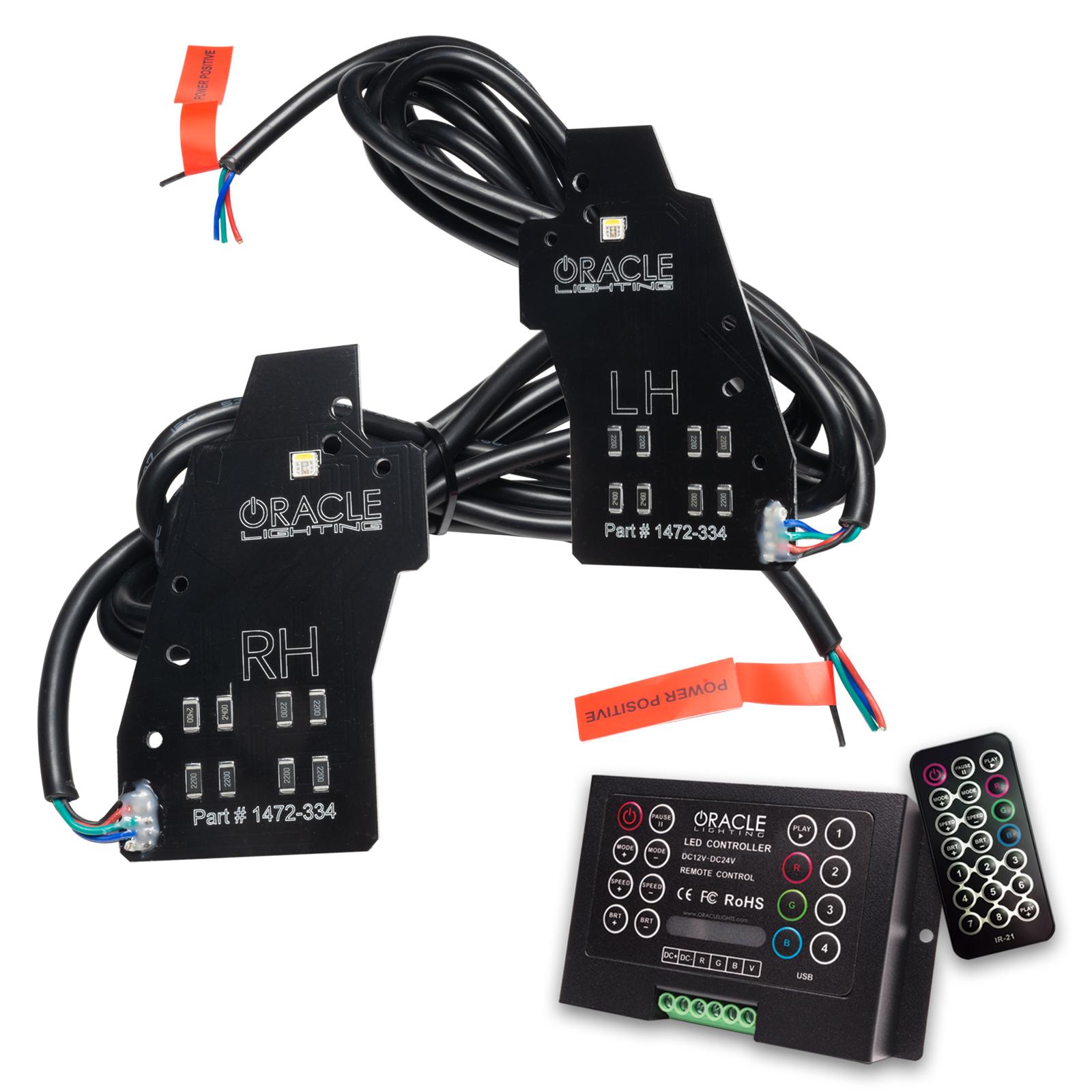Oracle Lighting 2020-2022 Ford Explorer Colorshift Rgb Headlight Drl Upgrade Kit - 1472-333