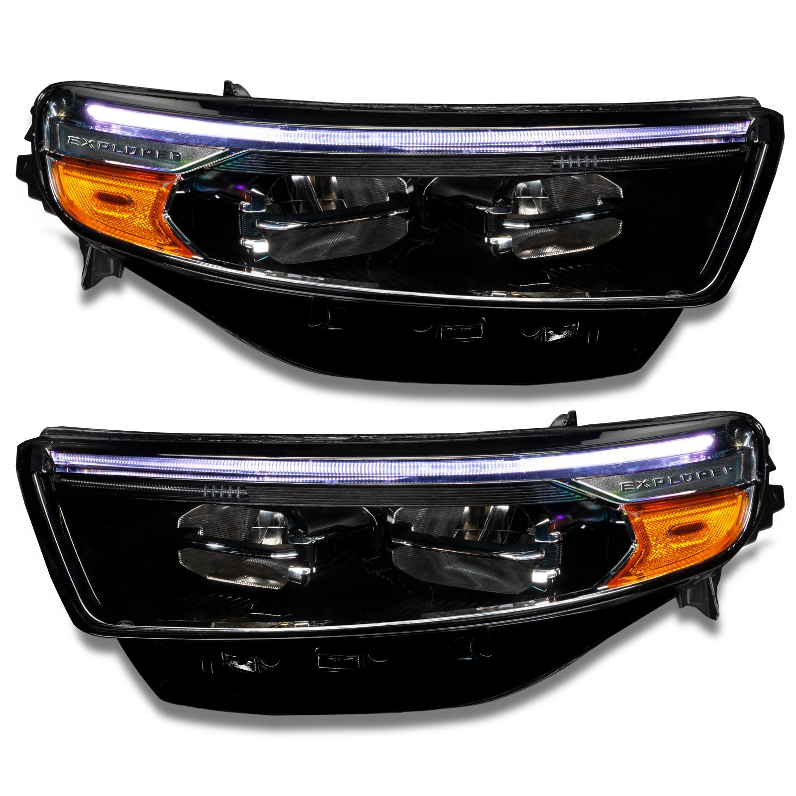 Oracle Lighting 2020-2022 Ford Explorer Colorshift Rgb Headlight Drl Upgrade Kit - 1472-504