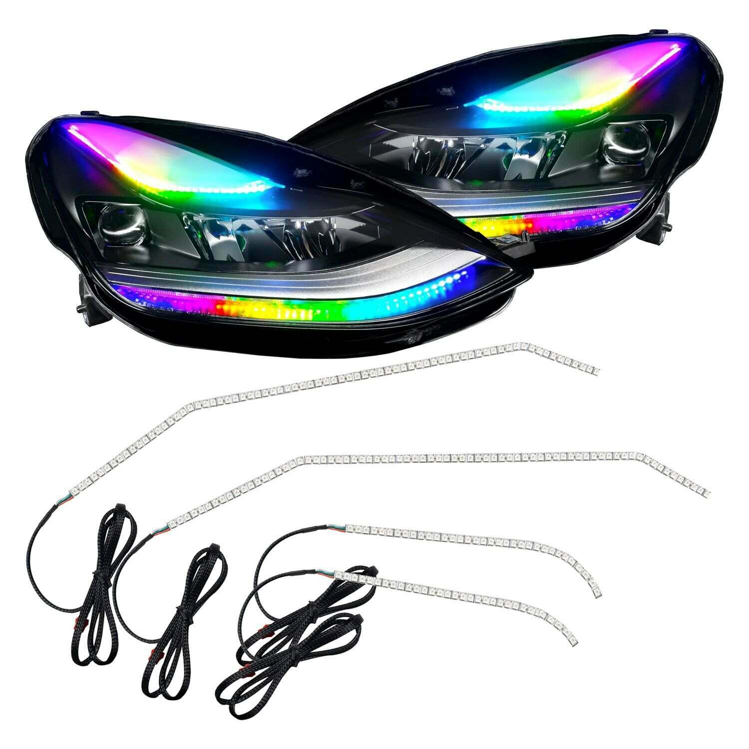 Oracle Lighting 2021+ Tesla Model 3 Dynamic Colorshift(Tm) Headlight Drl Upgrade (2021-2023 3) - 1473-332