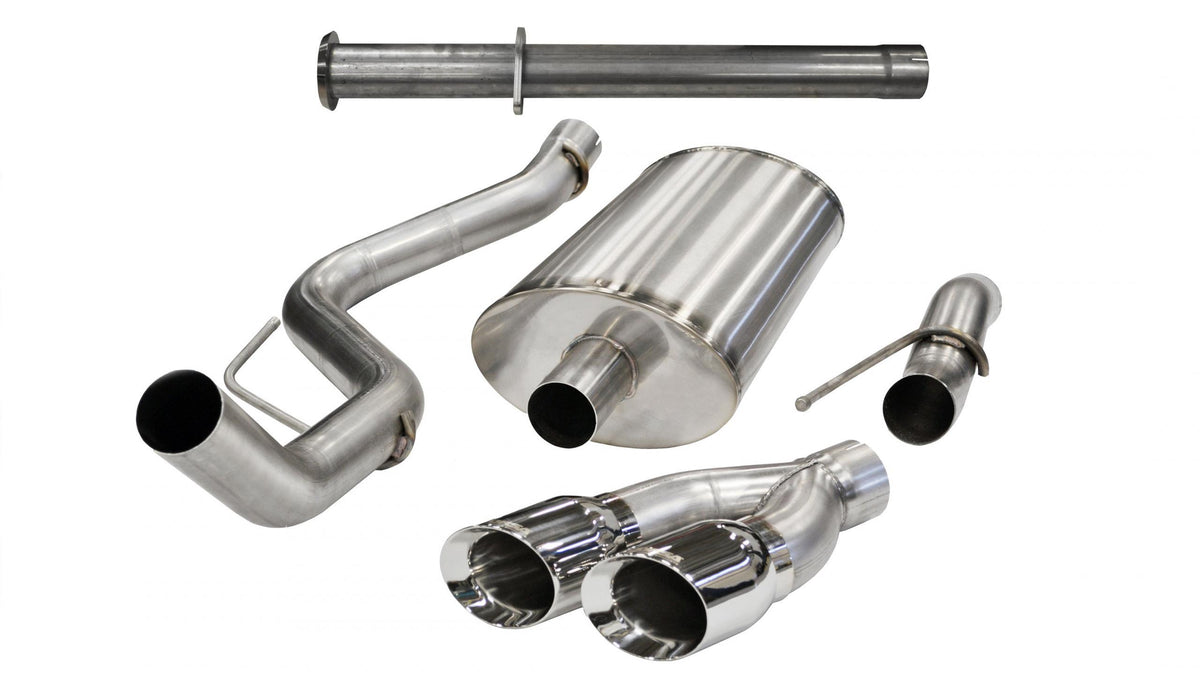 Corsa 2011-2014 SVT Raptor 6.2L 133in Wheelbase Xtreme Cat-Back Exhaust (Polished Tips)