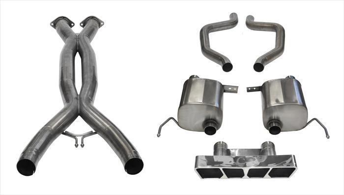 Corsa 14767CB 2.75" Dual Rear Exit Xtreme Catback Exhaust System with X-Pipe and Polygon Polished Tip (2015-2019 C7 Corvette / C7 Z06 / ZR1)