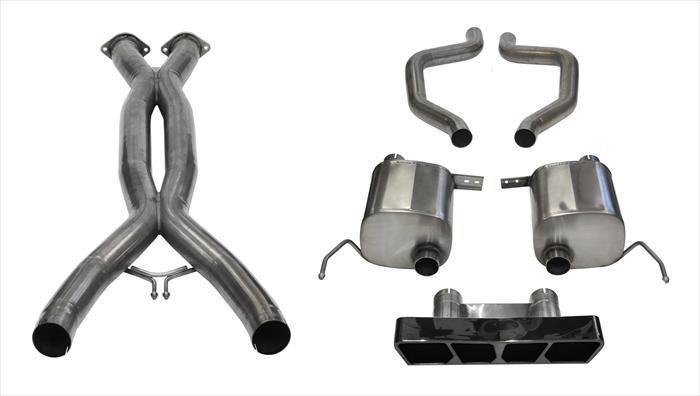 Corsa 14767CBBLK 2.75" Dual Rear Exit Xtreme Catback Exhaust System with X-Pipe and Polygon Black Tip (2015-2019 C7 Corvette / C7 Z06 / ZR1)