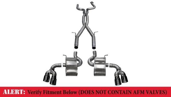 Corsa 14770BLK Dual Rear Exit Xtreme Catback Exhaust System with 4" Black Tips (2016-2019 Camaro SS / ZL1)