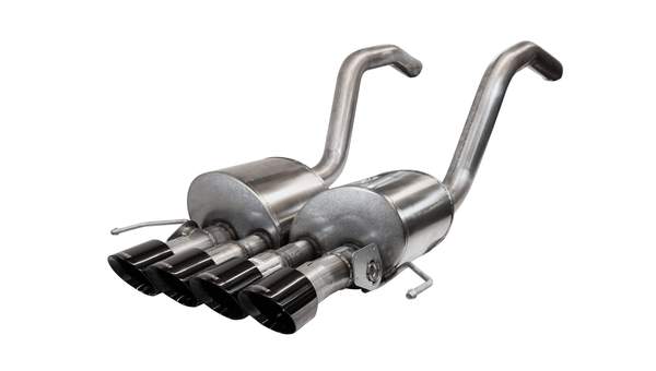 Corsa 14777BLK 2.75" Dual Rear Exit Active Valve Axle-Back Exhaust System with Quad 4.5" Black Tips -Sport to Xtreme Sound Level (2014-2019 C7 Corvette Z06 / ZR1 / Grand Sport Manual)