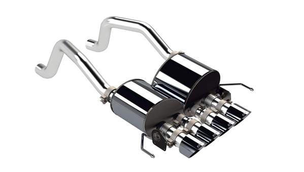 Corsa 14777BLK 2.75" Dual Rear Exit Active Valve Axle-Back Exhaust System with Quad 4.5" Black Tips -Sport to Xtreme Sound Level (2014-2019 C7 Corvette Z06 / ZR1 / Grand Sport Manual)