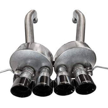 Corsa 14777BLK 2.75" Dual Rear Exit Active Valve Axle-Back Exhaust System with Quad 4.5" Black Tips -Sport to Xtreme Sound Level (2014-2019 C7 Corvette Z06 / ZR1 / Grand Sport Manual)