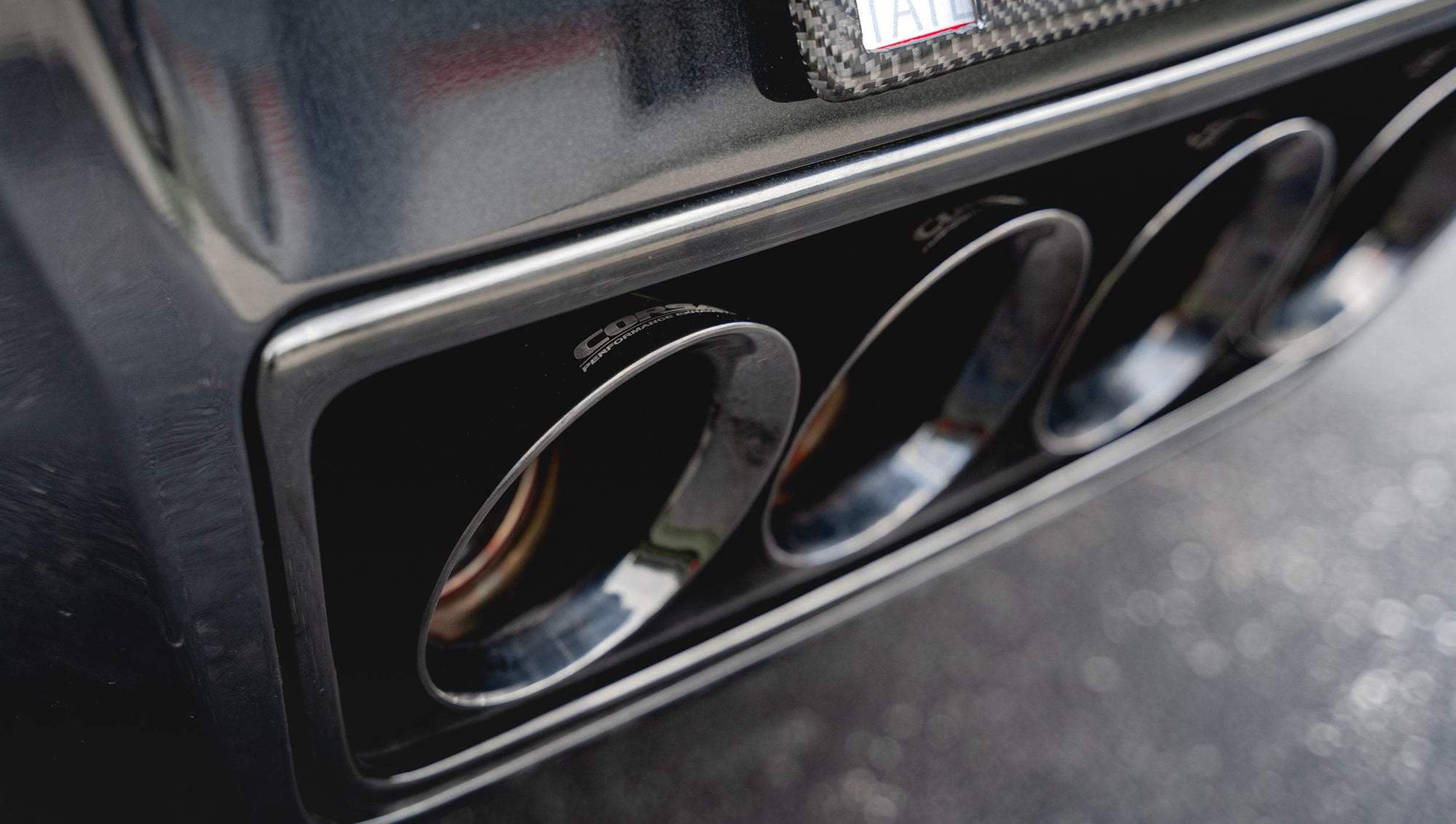 Corsa Corvette Tip Kit Exit with Quad 4.5 inch Polished Pro-Series Tips - 14778BLK