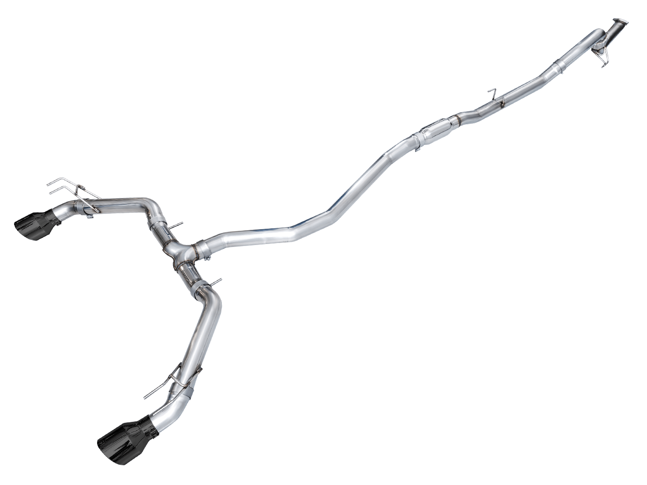 AWE Track Edition for FE1 Civic Si/DE4 Acura Integra- Diamond Black Tips - 3020-33331