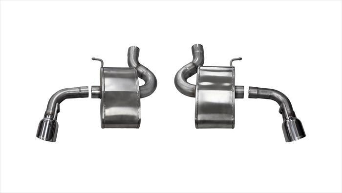 Corsa 2.75 Inch Axle-Back Xtreme Dual Exhaust 4.5 Inch Polished Tips 16-19 Chevy Camaro SS 6.2L V8 Stainless Steel - 14785