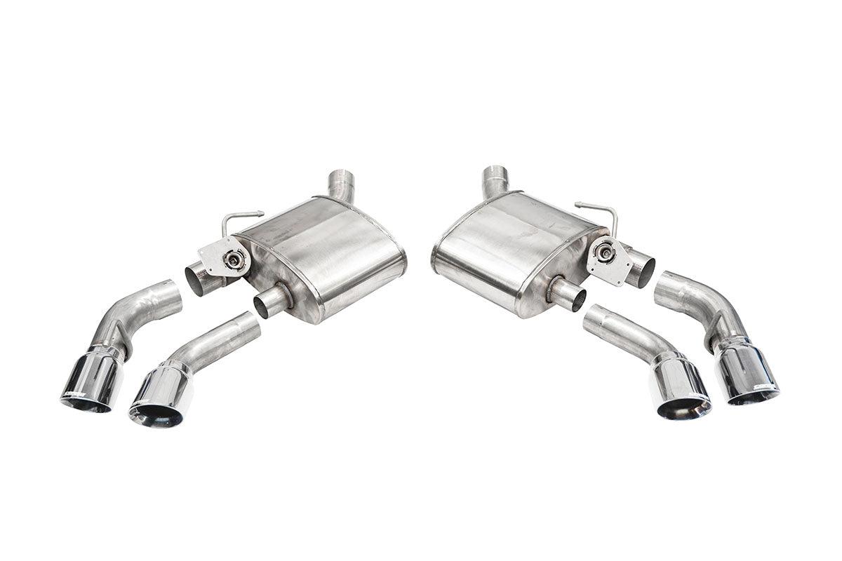 Corsa NPP Valve Ready Axle Back Exhaust System - Polished Tips (2016+ Camaro SS &amp; ZL1) - 14789