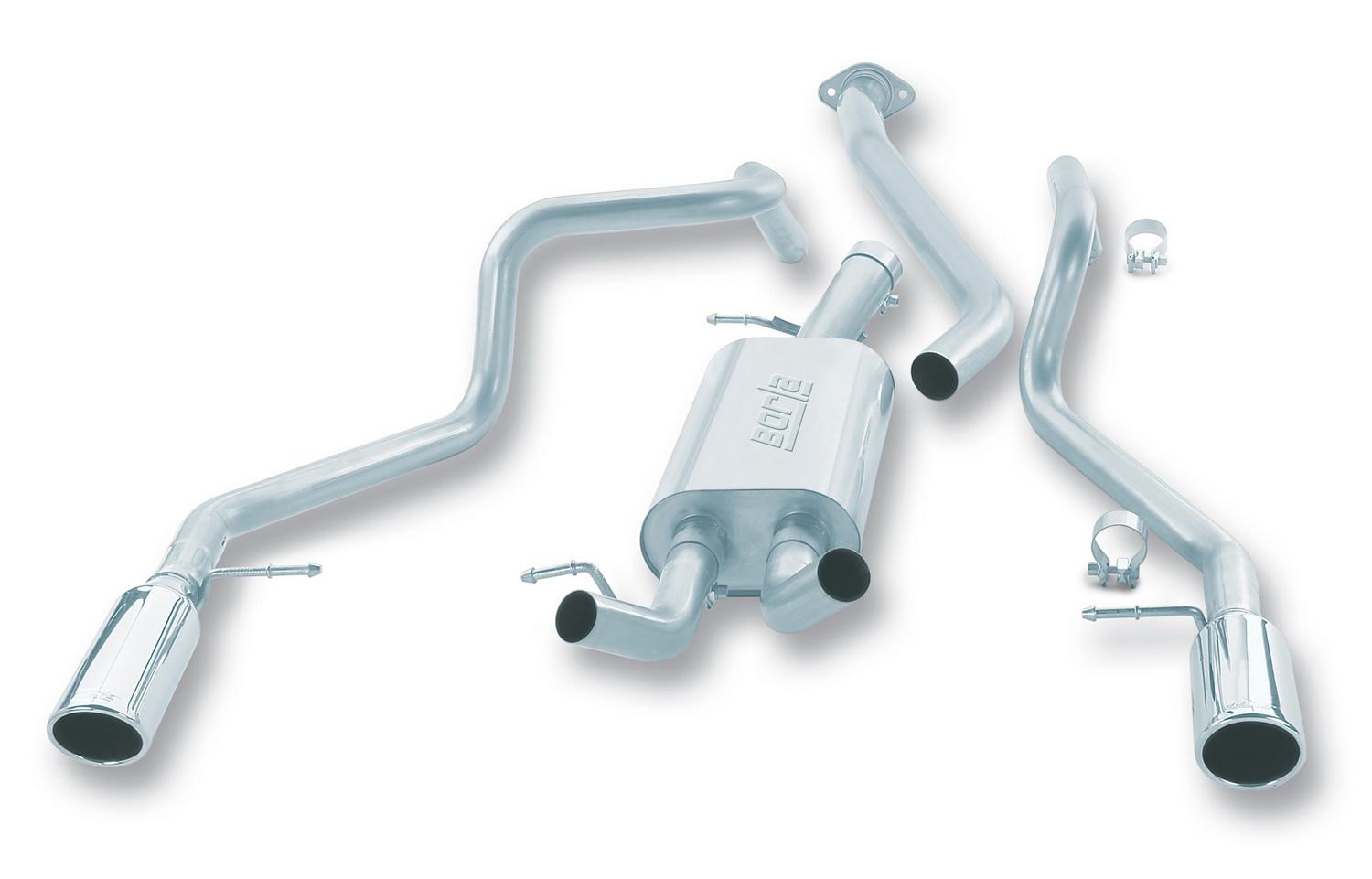 Borla Cat-Back(Tm) Exhaust System - Touring - Stainless Steel Tips (1999-2007 Chevrolet, GMC Fitment) - 14824