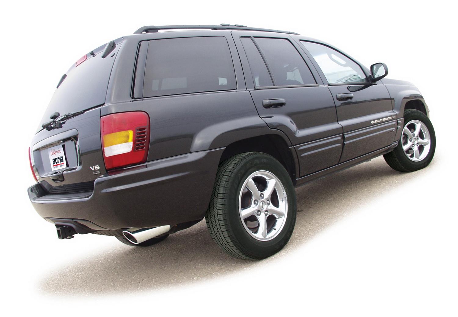 Borla Cat-Back(Tm) Exhaust System - Touring - Stainless Steel Tips (1999-2003 Grand Cherokee) - 14836