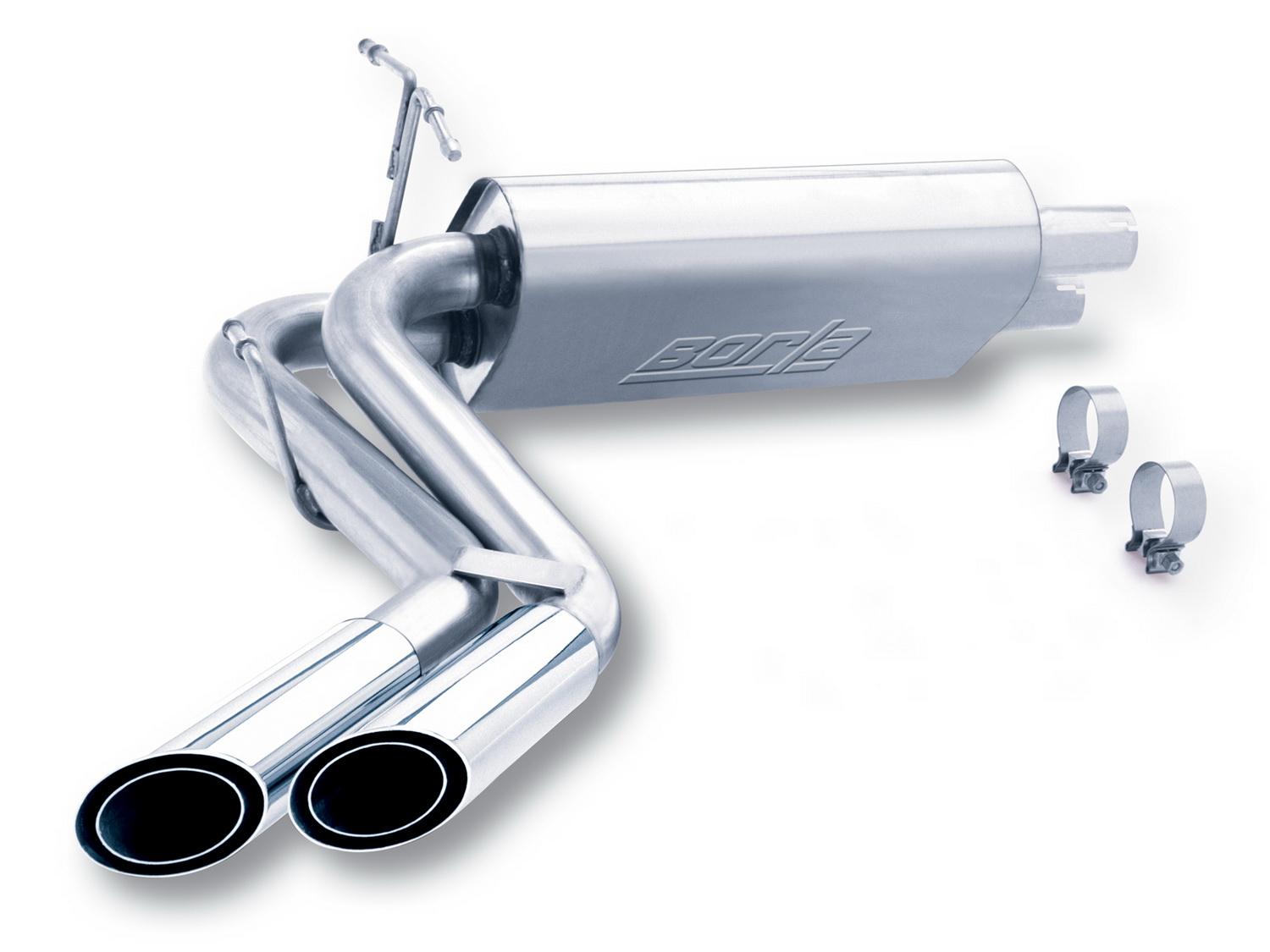 Borla Cat-Back(Tm) Exhaust System - Touring - Stainless Steel Tips (1999-2004 F-150 Lightning, F-150 Heritage SVT Lightning) - 14872