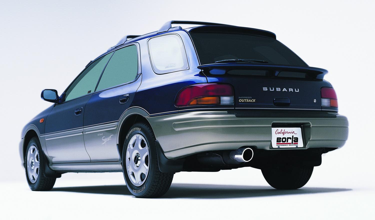 Borla Cat-Back(Tm) Exhaust System - S-Type - Stainless Steel Tips (1996-2001 Impreza, Legacy Outback, Outback) - 14885
