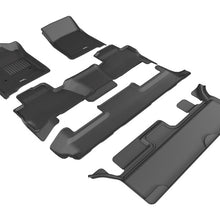 3D MAXpider 2015-2020 GMC Yukon Kagu 1st & 2nd & 3rd Row Floormats - Black
