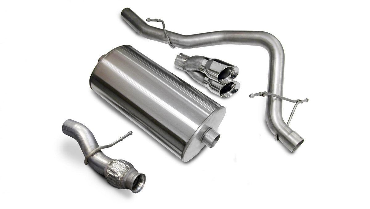 Corsa 14912 3" Single Rear Exit Sport Catback Exhaust with 4.0" Polished Tips (2009-2014 Yukon  / Tahoe)
