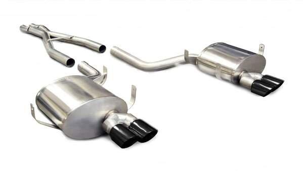 Corsa 14931BLK 2.5" Dual Rear Exit Sport Catback Exhaust System with 3" Black Tips (1998-2003 BMW M5 4.9L E39)