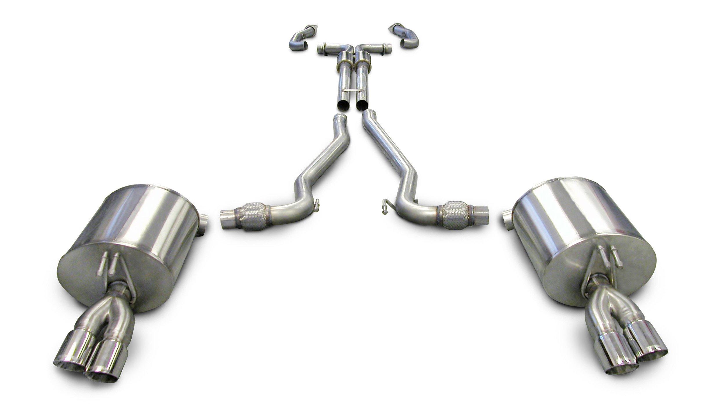 Corsa 14950 2.5" Dual Rear Exit Sport Catback Exhaust System with Twin 3" Polished Tips (2008-2009 Pontiac GXP / GT)