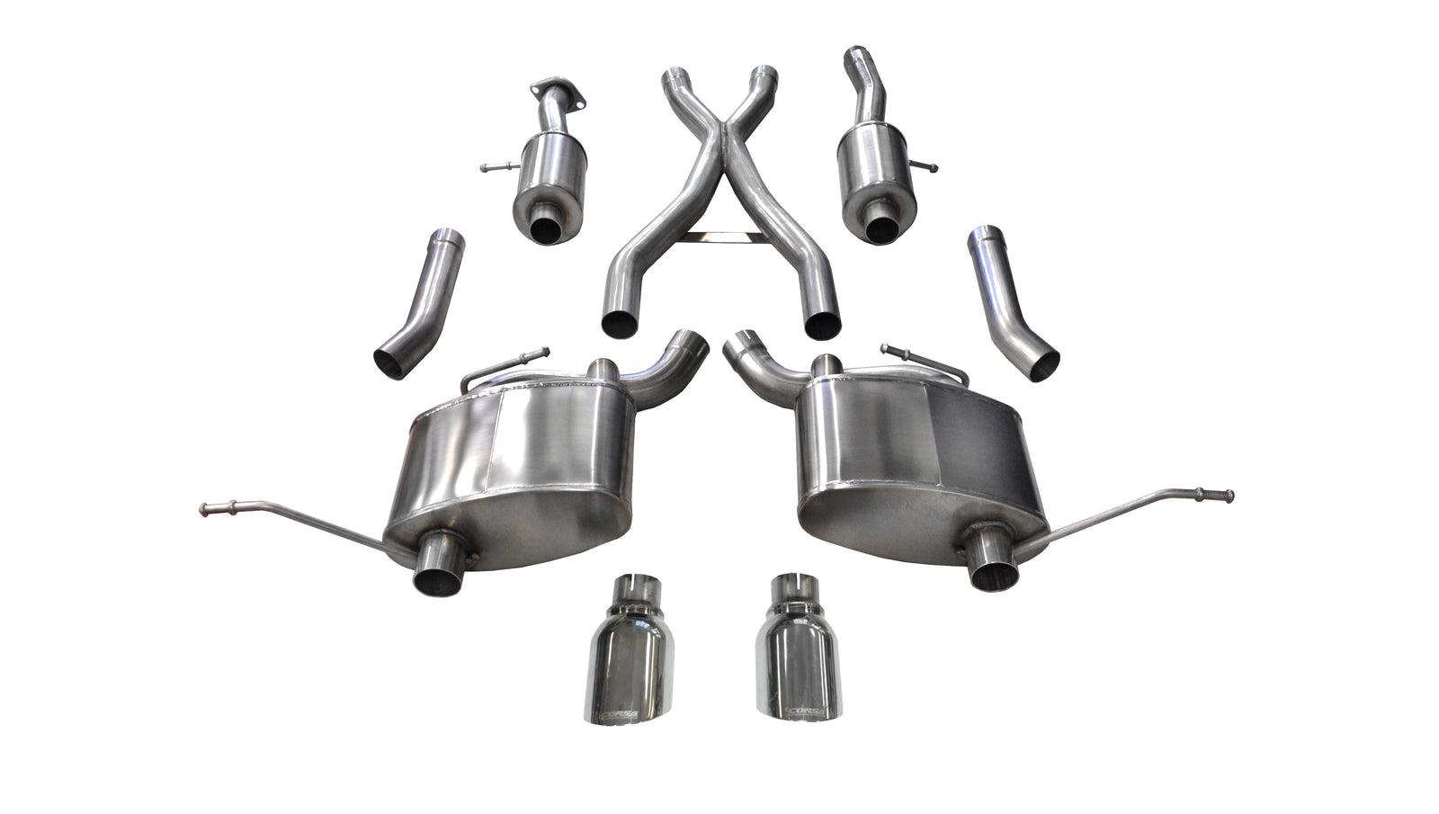 Corsa Performance 2.5" Cat Back Dual Exhaust (2011-2021 Grand Cherokee V6) - 14980