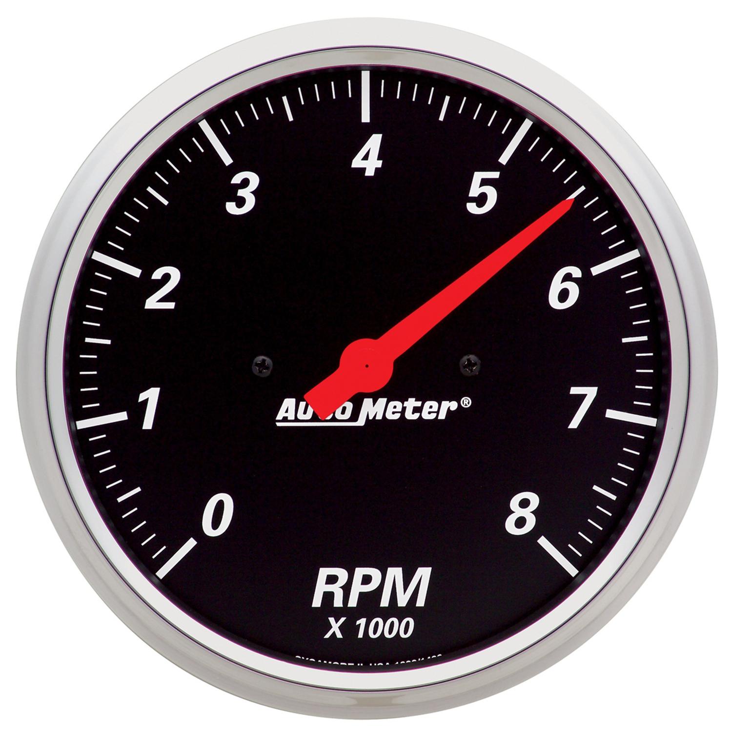 Auto Meter 5" IN-DASH TACHOMETER, 0-8,000 RPM, DESIGNER BLACK - 1499