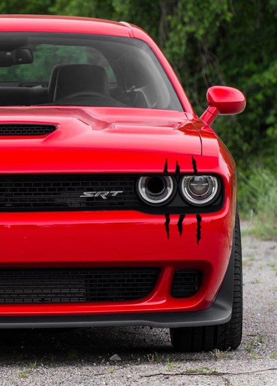 Anchor Room Battle Scars Decals - Dark Charcoal Metallic (2008-2023 Challenger) - BS_DC