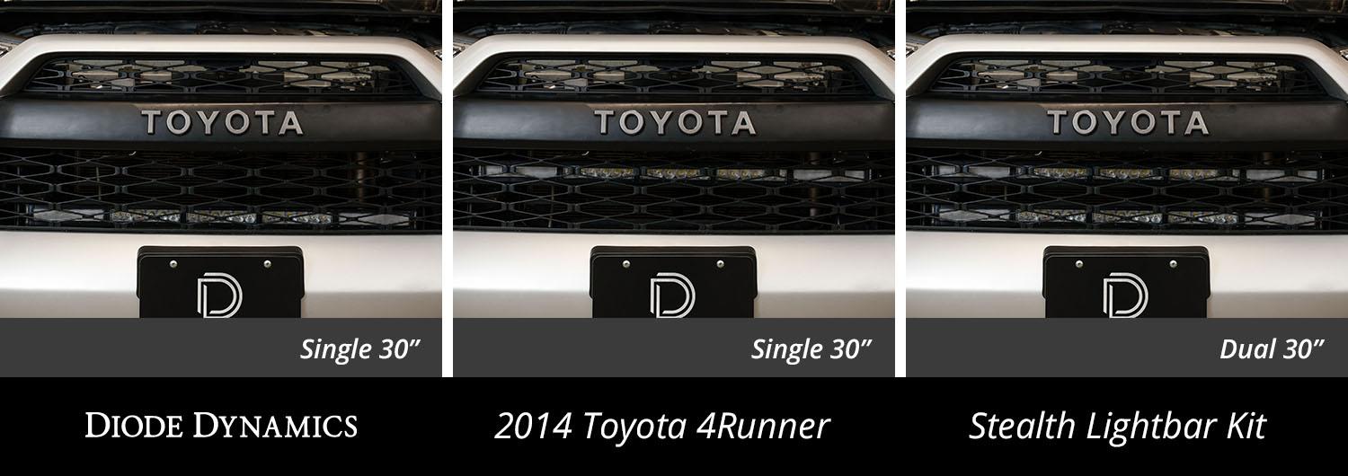 Diode Dynamics SS30 Stealth Lightbar Brackets For 2014-2019 Toyota 4Runner (2014-2019 4Runner) - DD6759P