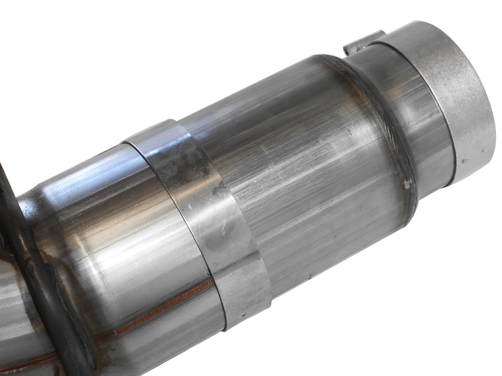 AFE Large Bore-HD 5 IN 409 Stainless Steel DPF-Back Exhaust System (2011-2016 Silverado 2500 HD, Silverado 3500 HD, Sierra 2500 HD, Sierra 3500 HD) - 49-44041