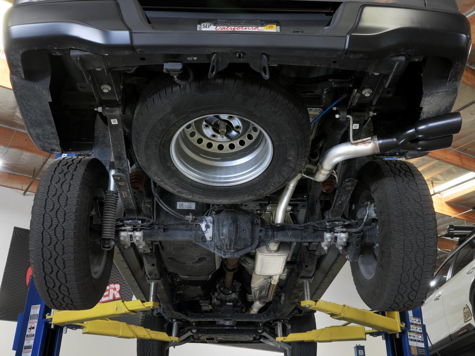 aFe Vulcan Series 2-1/2 IN to 3 IN 304 Stainless Steel Cat-Back Exhaust System w/ Black Tip
 (2024+ Ranger) - 49-33148-B
