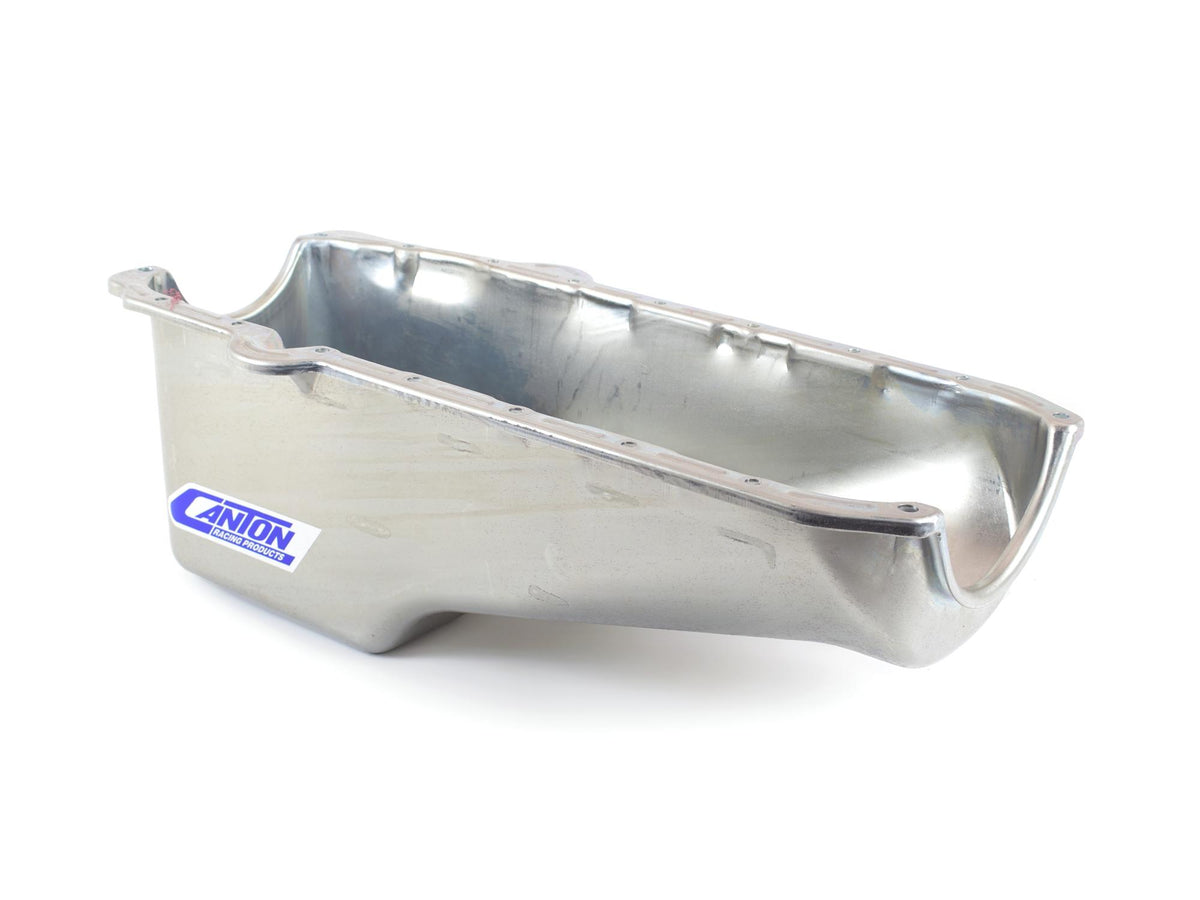 Canton Racing Oil Pan Small Block Chevy Stock Appearing Crate Engine Pan - 15-010M