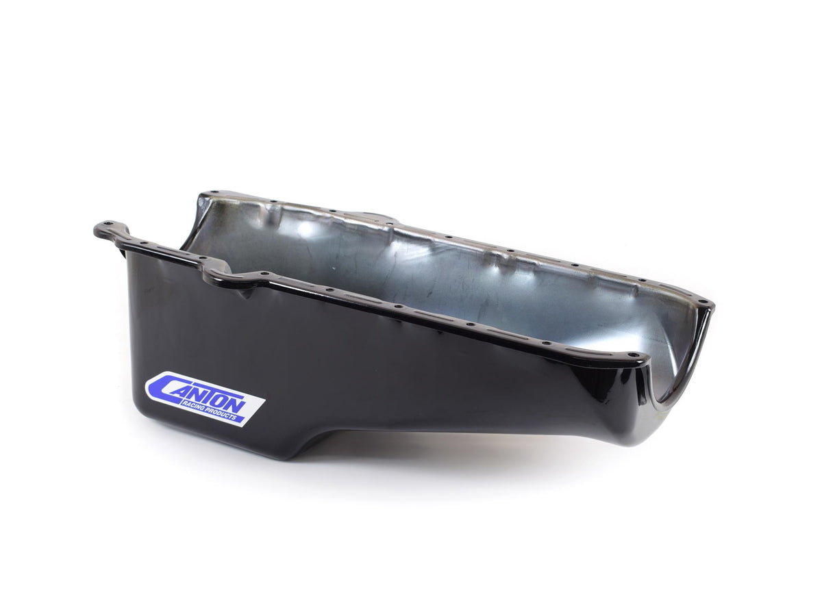 CANTON RACING Oil Pan Small Block Chevy Stock Appearing Crate Engine Pan - 15-010TBLK
