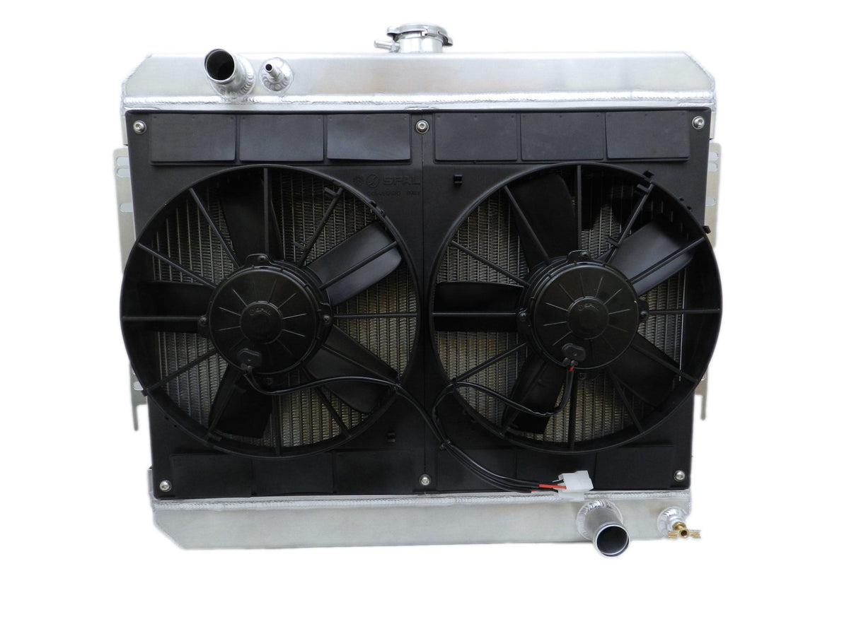 PWR Chevrolet Chevelle El Camino Module 64-65 LS Downflow w/Spal Dual 11 in Fans - 15-11230