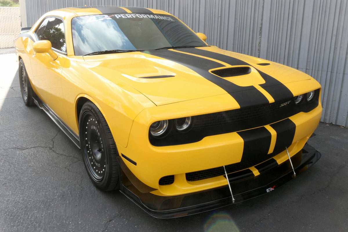 APR Carbon Fiber Wind Splitter With Rods (2015-up Challenger Hellcat) - CW-723505