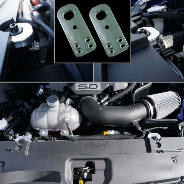 UPR Billet Radiator Hold Down Kit Mount - Satin (2015-2026 Mustangs) - 1056-13