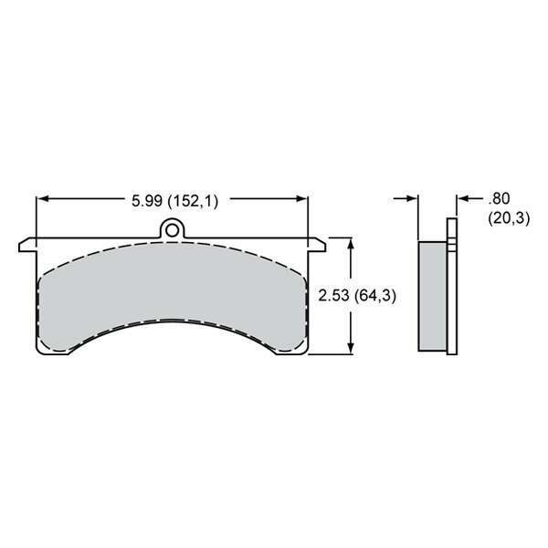 Wilwood Pad Set BP-30 7520 GN .80in Thick - 150-14774K