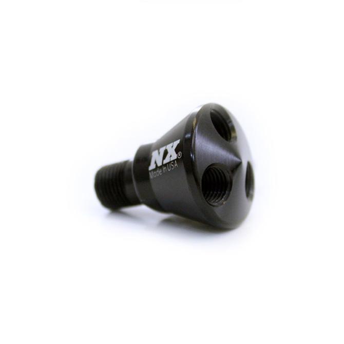 Nitrous Express 3 Port Showerhead Dist Block (Black) - 15018