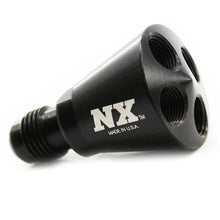 Nitrous Express 4 Port Showerhead Dist Block W/6An Inlet (Blue) - 15019B