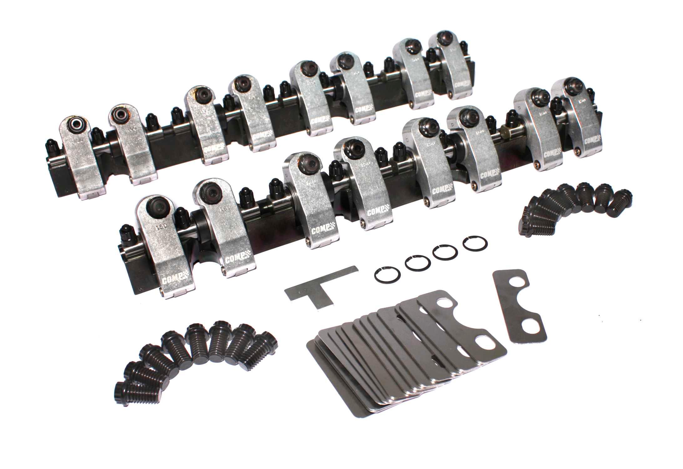 Comp Cams Shaft-Mount Aluminum 1.6/1.5 Ratio Rocker Kit For Sbc W/ Dart Iron Eagle Head - 1503CPG