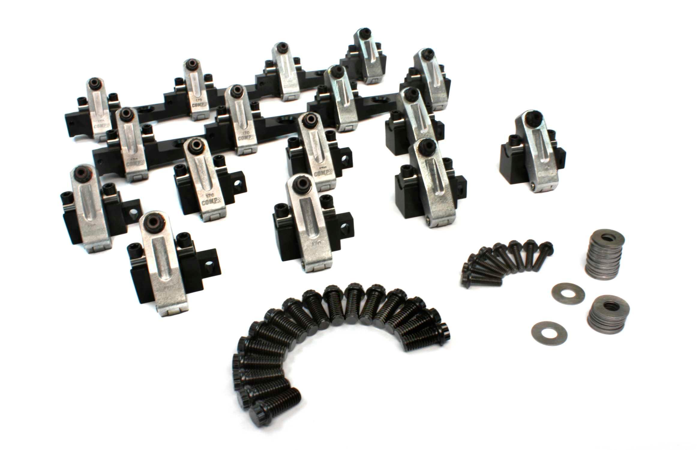 Comp Cams Shaft-Mount Aluminum 1.7 Ratio Rocker Kit For Bbc W/ Dart 320/360 - 1505CPG