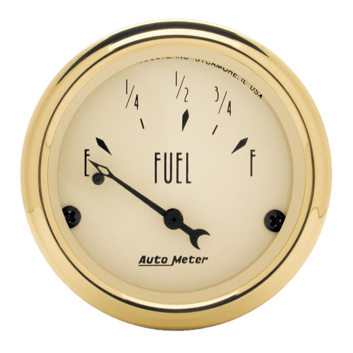 Auto Meter Gauge, Fuel Level, 2 1/16" , 73Oe To 10Of, Elec, Golden Oldies - 1505