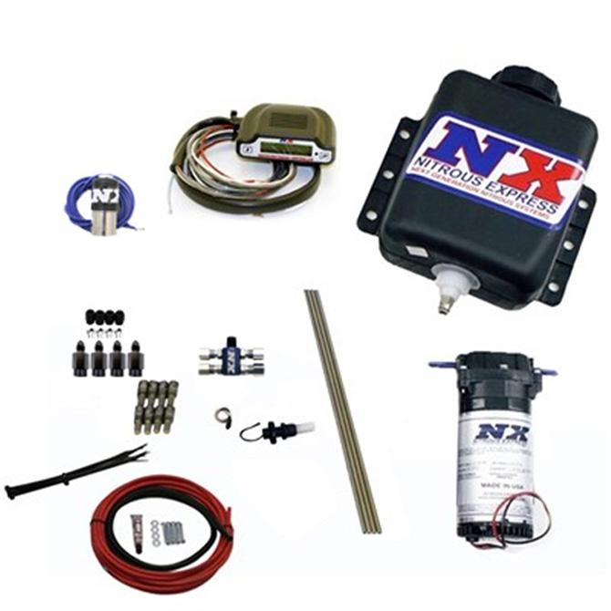 Nitrous Express Direct Port Water Methanol, 4 Cylinder Stage 2 W/ Hardlines - 15125H