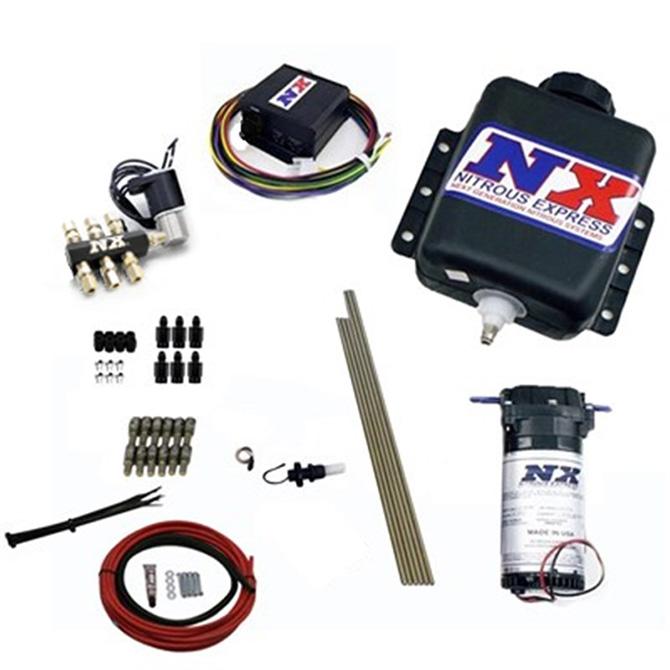 Nitrous Express Direct Port Water Methanol, 6 Cylinder Stage 2 W/ Hardlines - 15126H