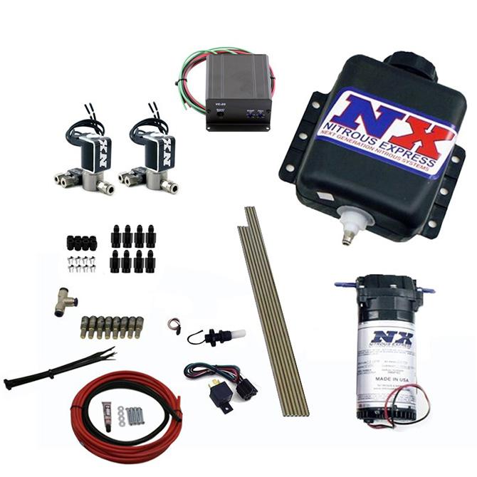 Nitrous Express Direct Port Water Methanol, 8 Cylinder Stage 2 W/ Hardlines - 15127H