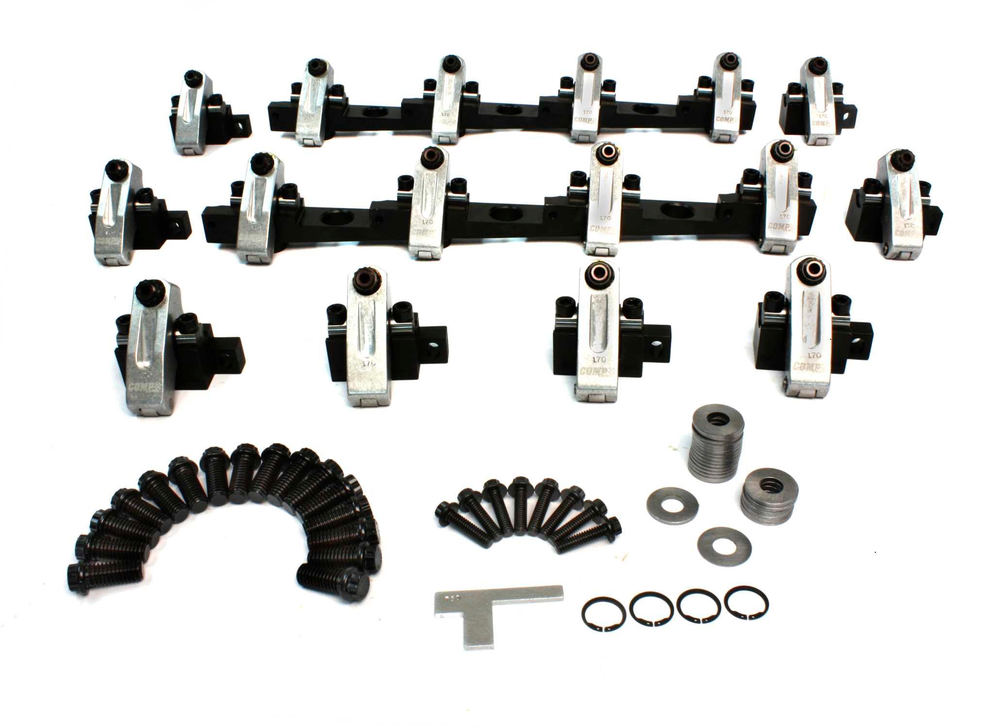 Comp Cams Shaft-Mount Aluminum 1.7 Ratio Rocker Kit For Bbc W/ Brodix Big Duke - 1512CPG