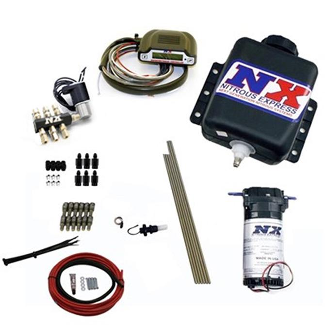 Nitrous Express Direct Port Water Methanol, 6 Cylinder Stage 3 W/ Hardlines - 15131H