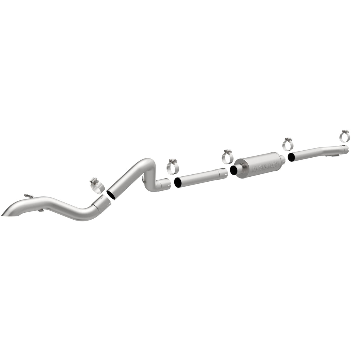 Magnaflow Rock Crawler Series Stainless Cat-Back System (2007-2011 Wrangler) - 15239