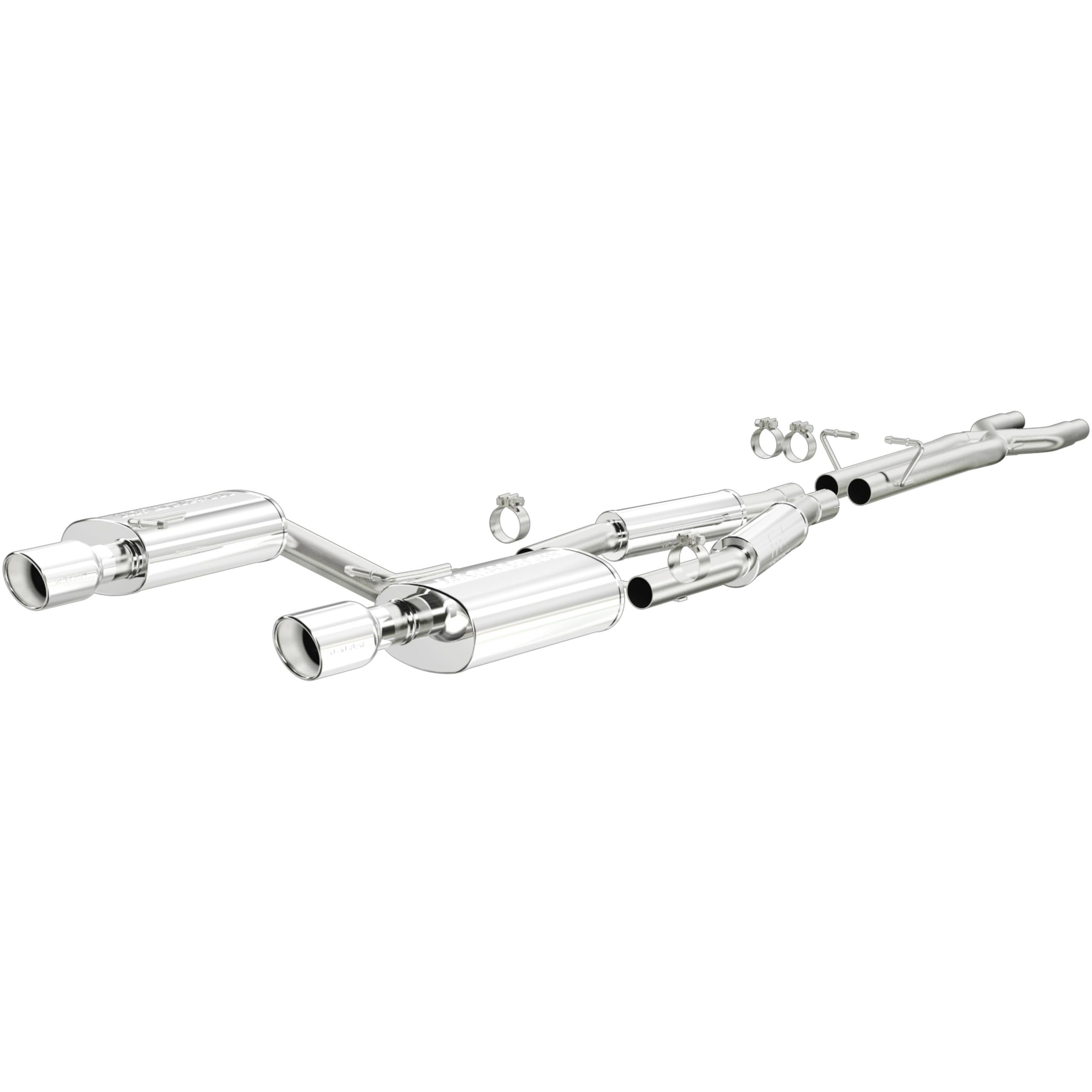 Magnaflow Touring Series Stainless Cat-Back System (2005-2008 A4 Quattro) - 15326