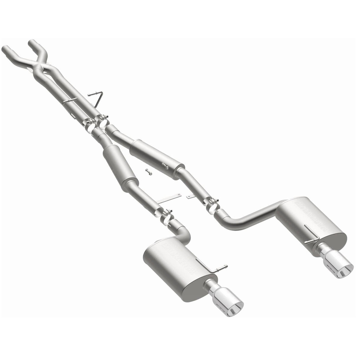 Magnaflow Touring Series Stainless Cat-Back System (2005-2008 A4 Quattro) - 15326