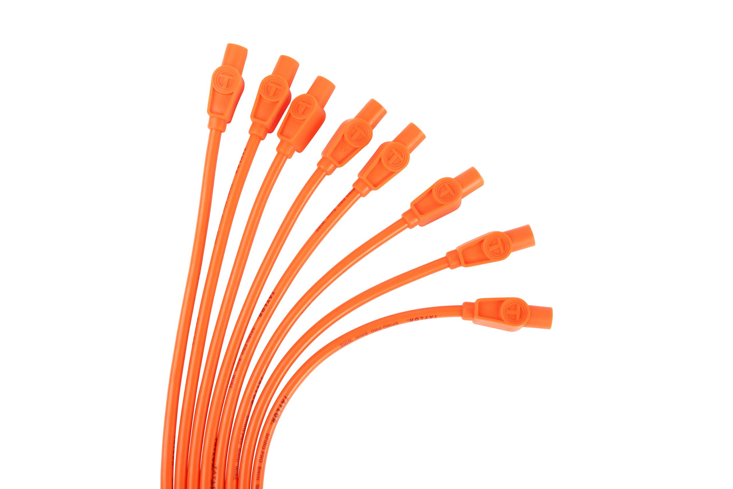 TAYLOR CABLE 8mm Spiro-Pro univ 8 cyl 180 Orange - 78355