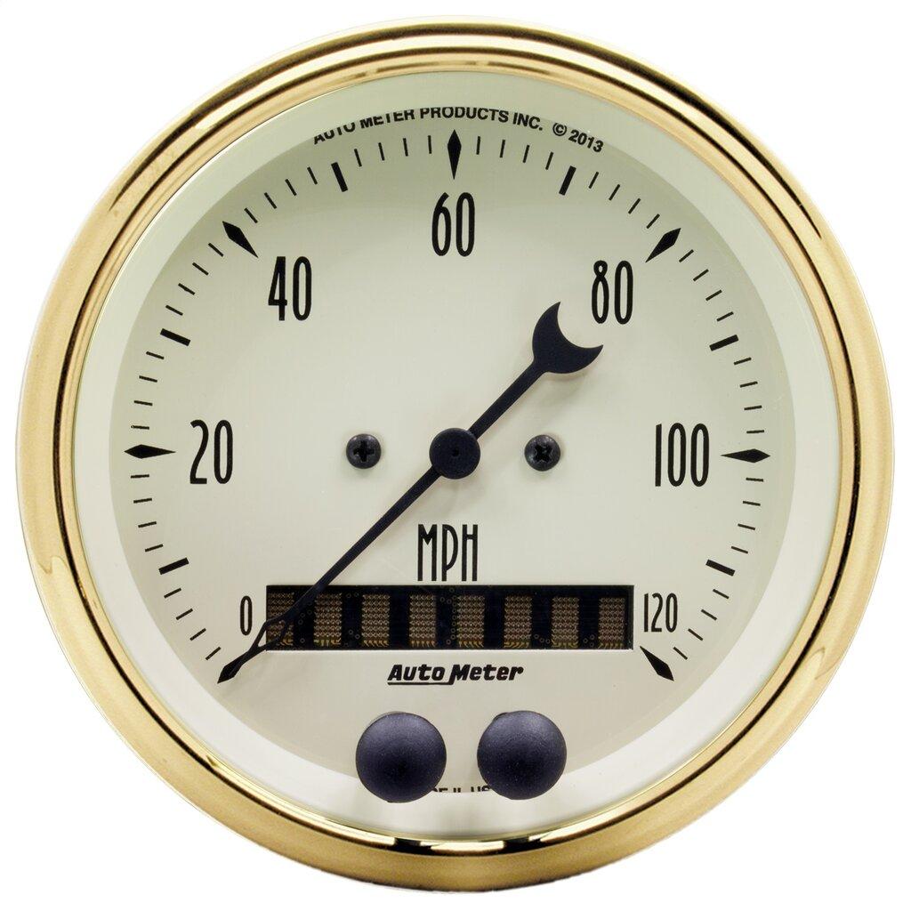 Auto Meter Gauge, Speedometer, 3 3/8" , 120Mph, Gps, Golden Oldies - 1549