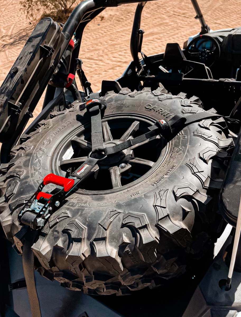 SpeedStrap 1.5 Inch 3-Point Spare Tire Tie-Down with Swivel Hooks - 15500